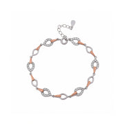 Radiant Dual Tone Link Bracelet
