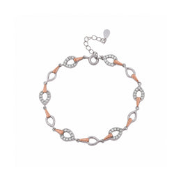 Radiant Dual Tone Link Bracelet