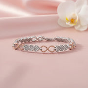 Infinity Heart Charm Bracelet
