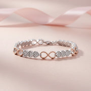 Infinity Heart Charm Bracelet