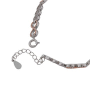 Intertwined Heart Infinity Bracelet - Two-Tone Silver Jewellery
