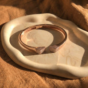 Rose Gold Crystal Cuff Bracelet