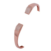 Rose Gold Crystal Cuff Bracelet