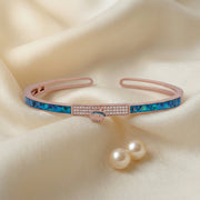 Ocean Glow Crystal Cuff