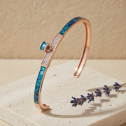 Ocean Glow Crystal Cuff
