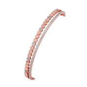 Rose Gold Hexa Crystal Cuff