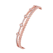 Rose Gold Crystal Cuff