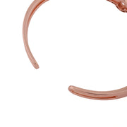 Rose Gold Oval Crystal Cuff
