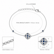 Celestial Sapphire Charm Bracelet
