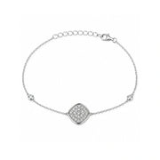 Radiant Cushion Charm Bracelet