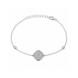 Radiant Cushion Charm Bracelet