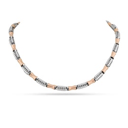 Radiant Dual Tone Link Necklace