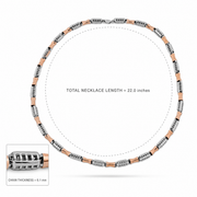 Radiant Dual Tone Link Necklace