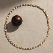 Golden Dual Tone Chain Necklace