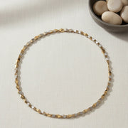 Golden Dual Tone Chain Necklace