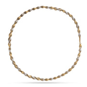 Golden Dual Tone Chain Necklace