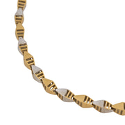 Golden Dual Tone Chain Necklace