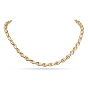 Golden Dual Tone Chain Necklace