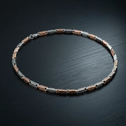 Dual Tone Greek Link Necklace