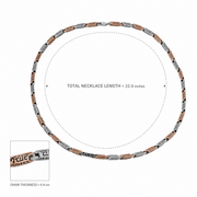 Dual Tone Greek Link Necklace