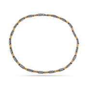 Dual Tone Link Necklace