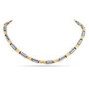 Dual Tone Link Necklace