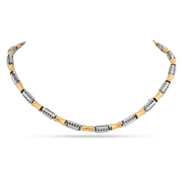 Dual Tone Link Necklace