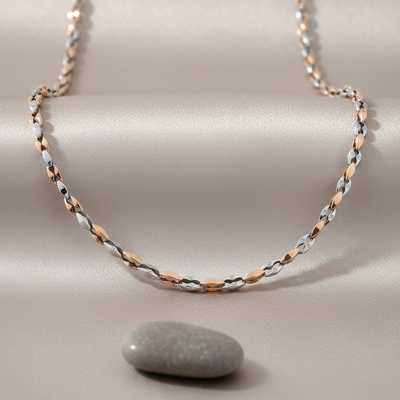 Elysian Two-Tone Link Necklace