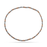 Elegant Dual Tone Bar Necklace