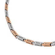 Elegant Dual Tone Bar Necklace