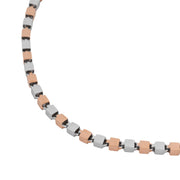 Modern Two Tone Chain Necklace