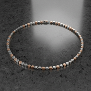 Bi-Color Box Chain Necklace