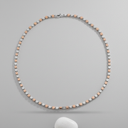 Bi-Color Box Chain Necklace