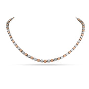 Bi-Color Box Chain Necklace