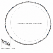 Modern Geometric Link Necklace