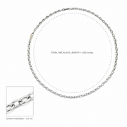 Elegant Silver Link Chain