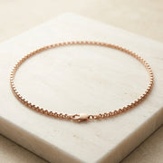 Elegant Rose Gold Chain Necklace
