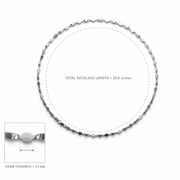 Elegant Hex Link Chain
