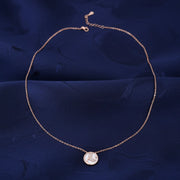 Rose Gold Butterfly Pearl Necklace