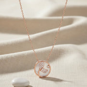 Rose Gold Butterfly Pearl Necklace
