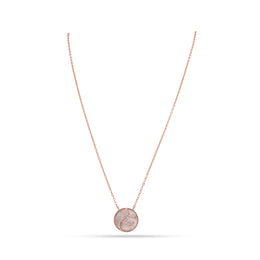 Rose Gold Butterfly Pearl Necklace