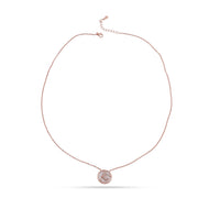 Rose Gold Butterfly Pearl Necklace