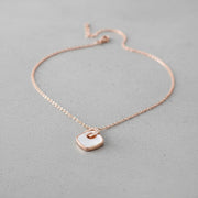 Blush Geometric Pearl Necklace