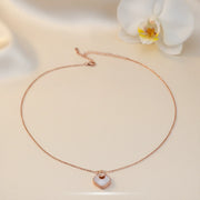 Blush Geometric Pearl Necklace