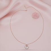 Blush Geometric Pearl Necklace