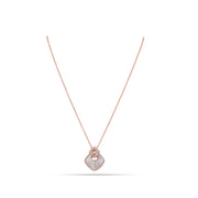 Blush Geometric Pearl Necklace