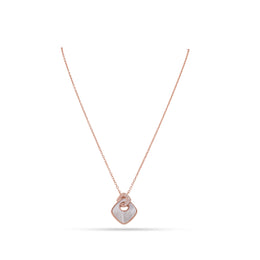 Blush Geometric Pearl Necklace