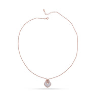 Blush Geometric Pearl Necklace