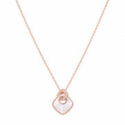 Blush Geometric Pearl Necklace