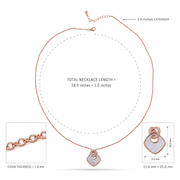 Blush Geometric Pearl Necklace